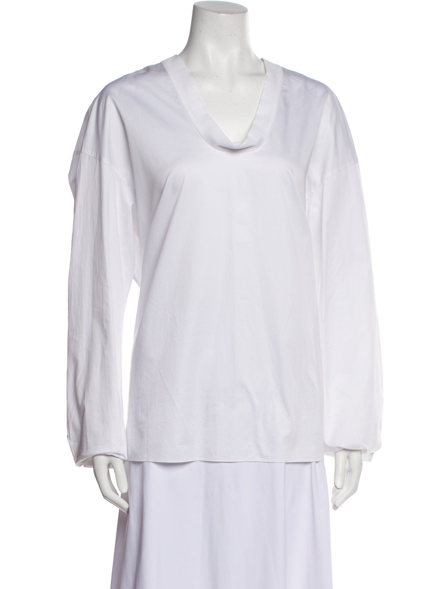 Tibi Cowl Neck Long Sleeve Sweatshirt