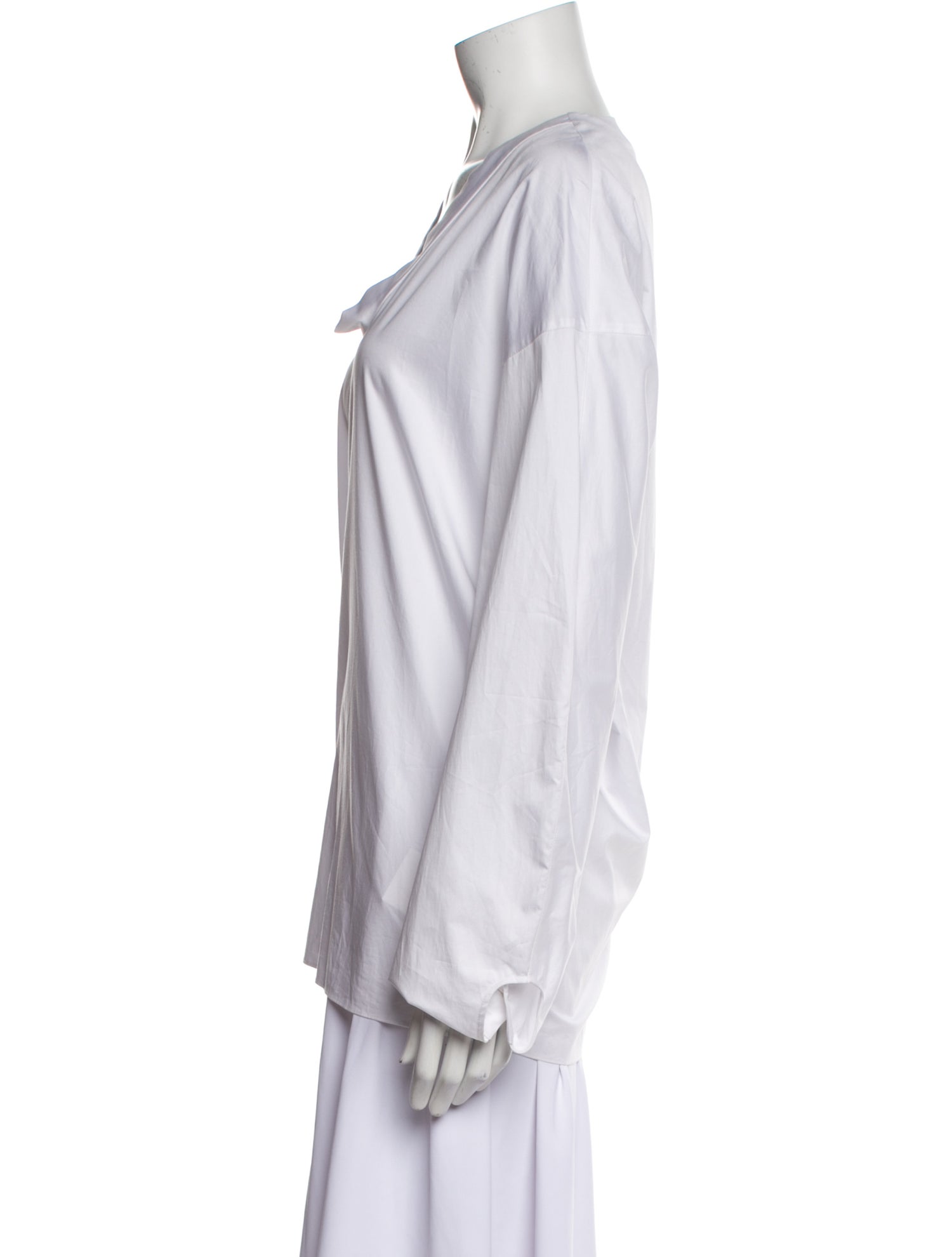 Tibi Cowl Neck Long Sleeve Sweatshirt