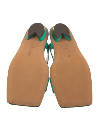 Tibi Satin Slingback Flats