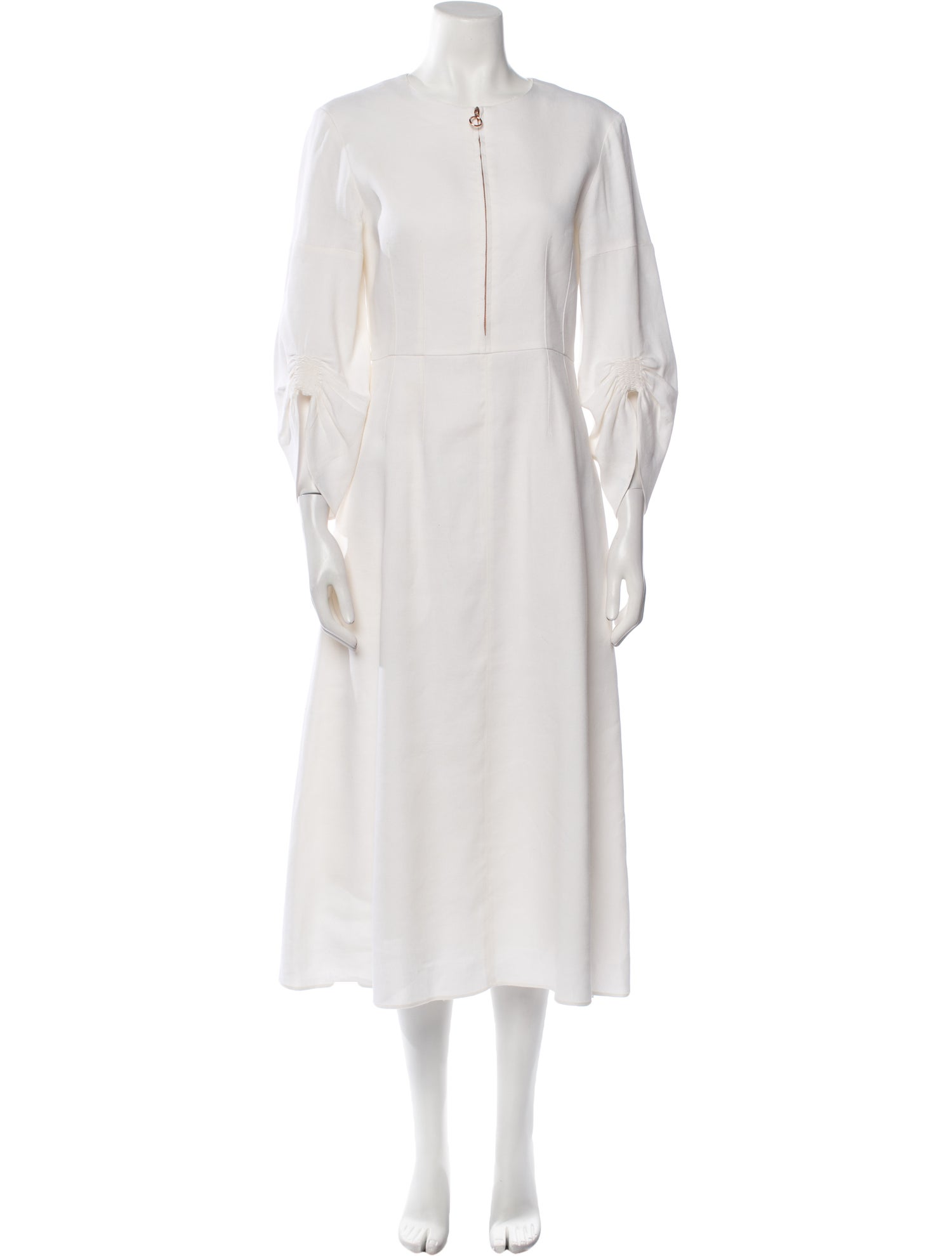 Tibi Crew Neck Long Dress