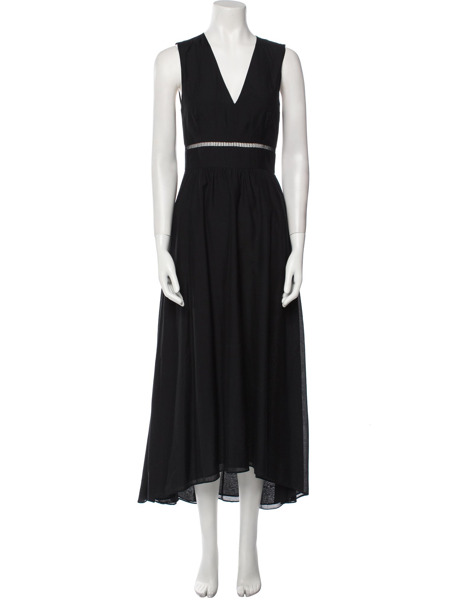 Tibi V-Neck Long Dress