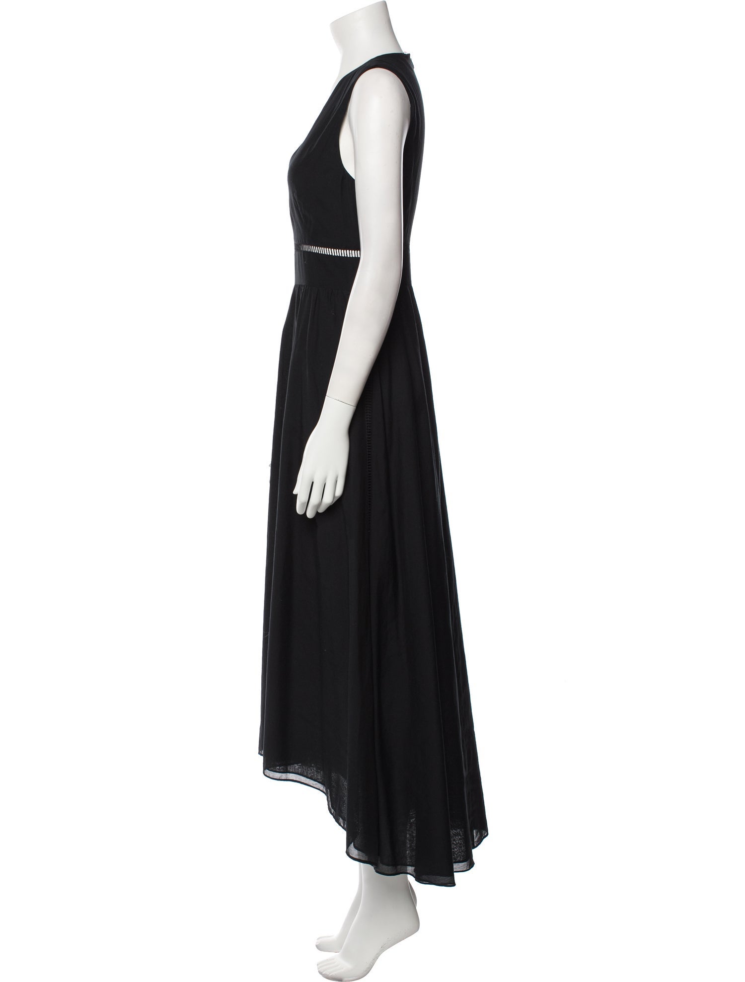 Tibi V-Neck Long Dress