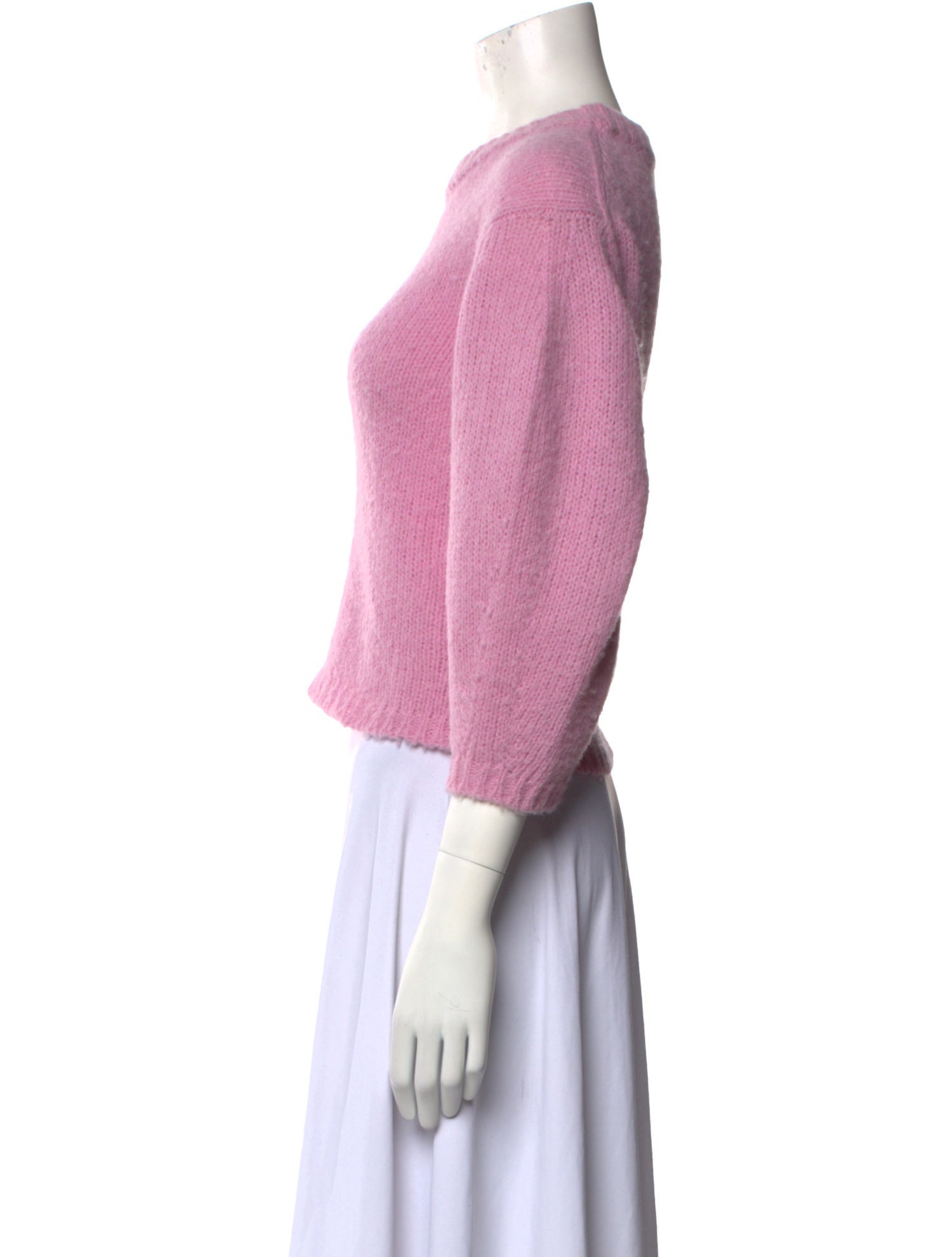 Tibi Alpaca Crew Neck Sweater