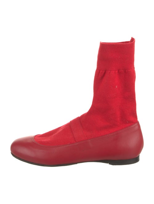 Tibi Leather Sock Boots
