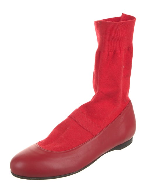 Tibi Leather Sock Boots