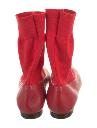 Tibi Leather Sock Boots