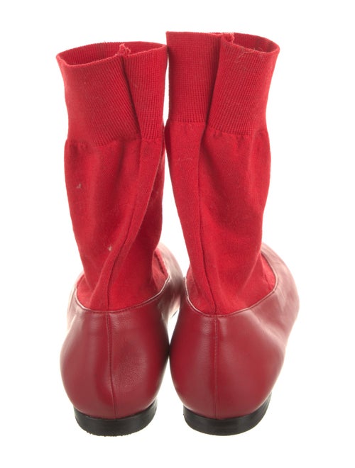 Tibi Leather Sock Boots