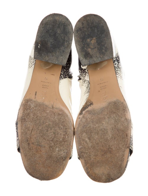 Tibi Leather Animal Print Boots