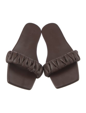 Tibi Leather Slides