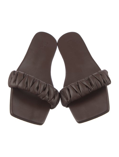 Tibi Leather Slides