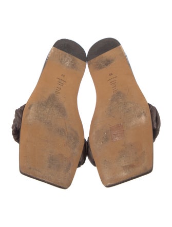 Tibi Leather Slides