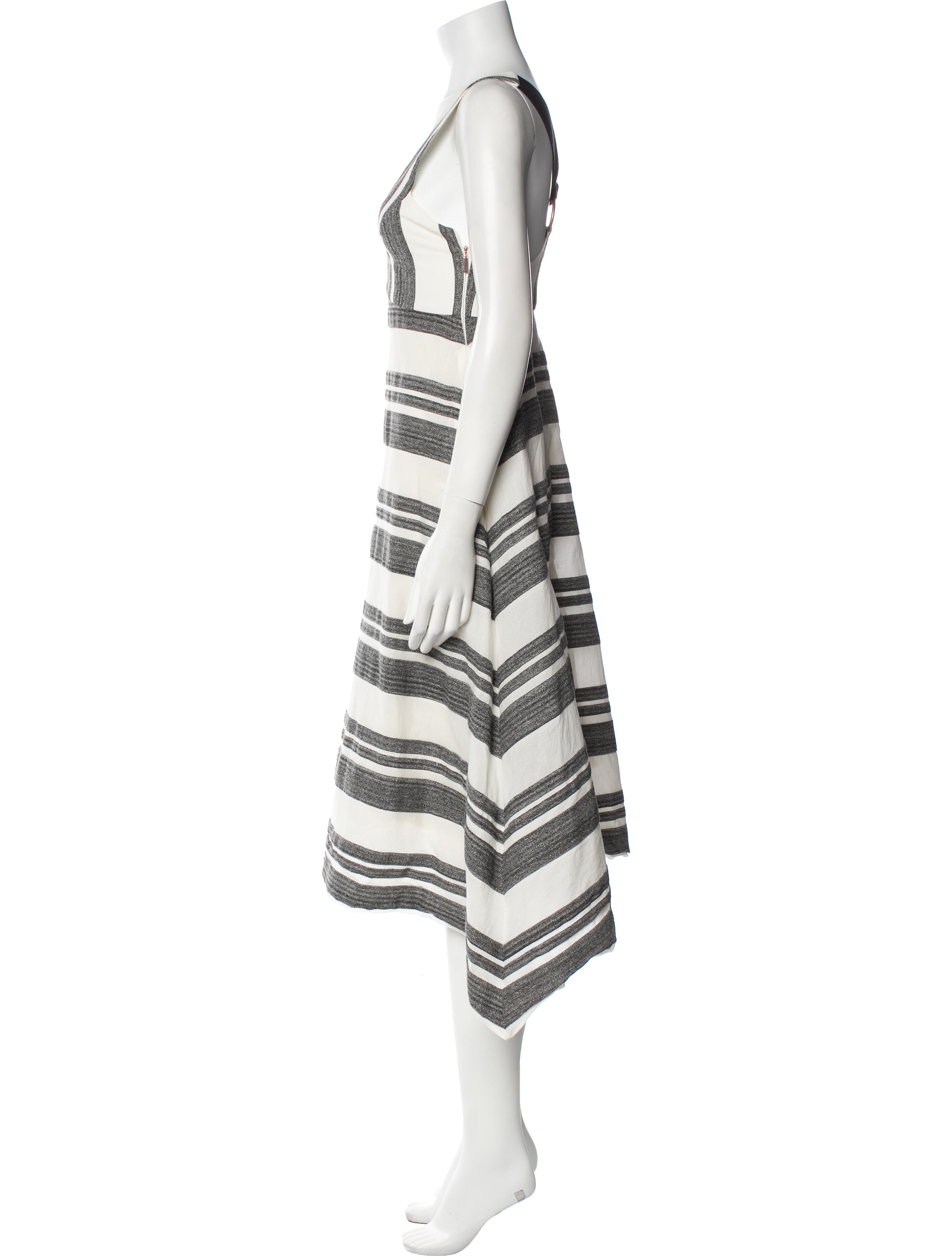 Tibi Striped Long Dress