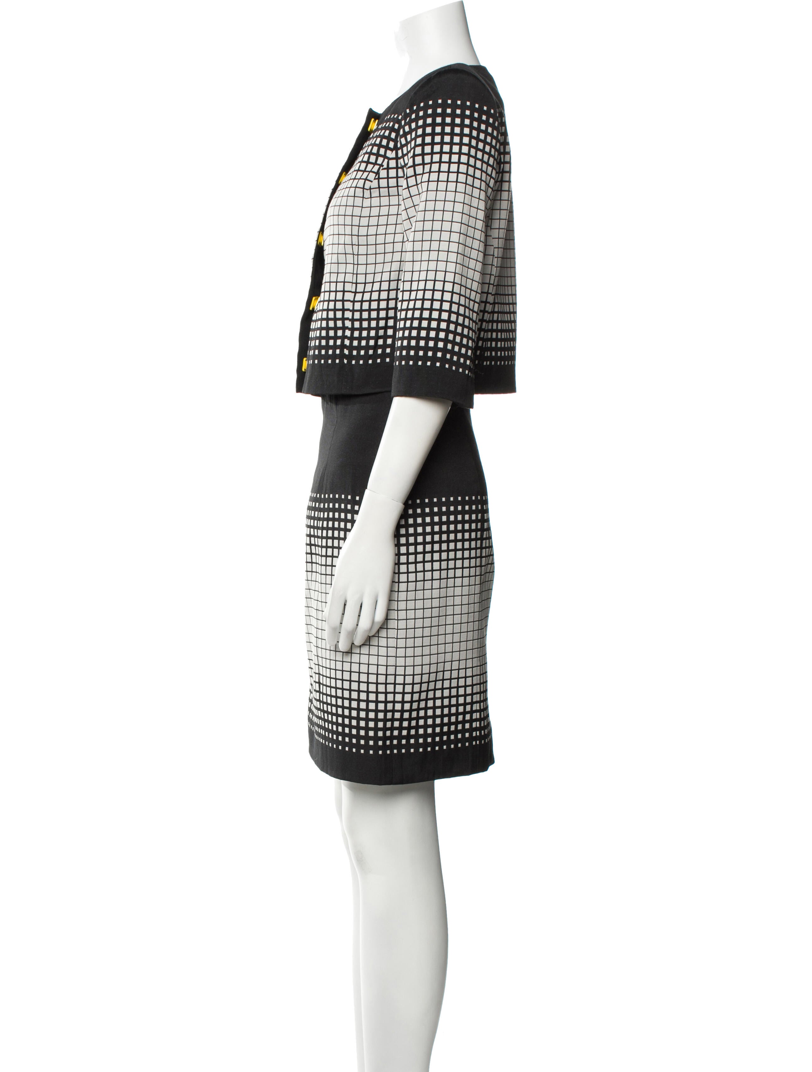 Tibi Plaid Print Skirt Set