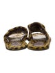 Tibi Ponyhair Animal Print Slides