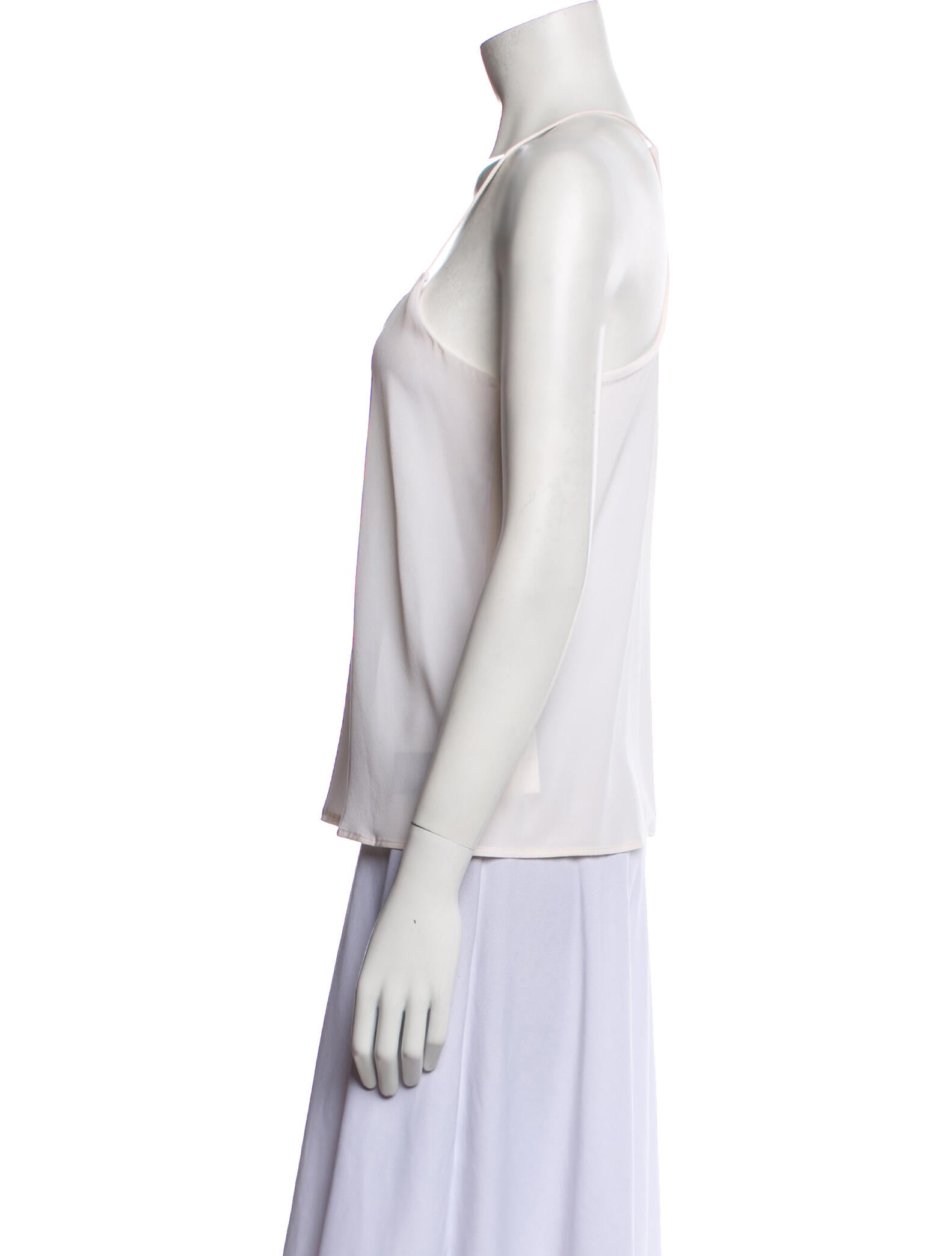 Tibi Silk V-Neck Top