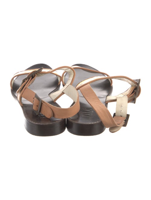 Tibi Animal Print Slingback Sandals