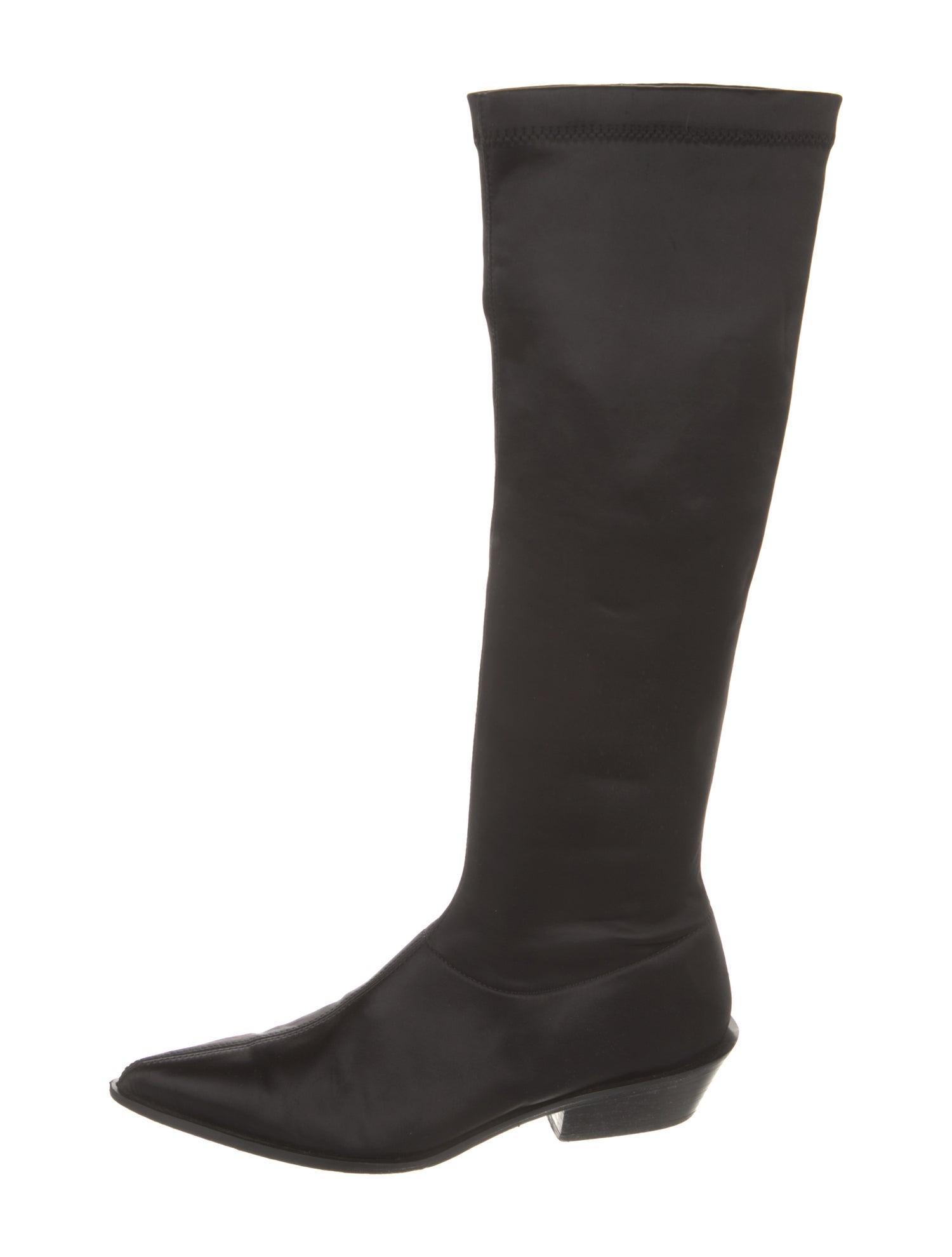 Tibi Satin Riding Boots
