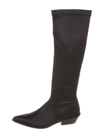Tibi Satin Riding Boots