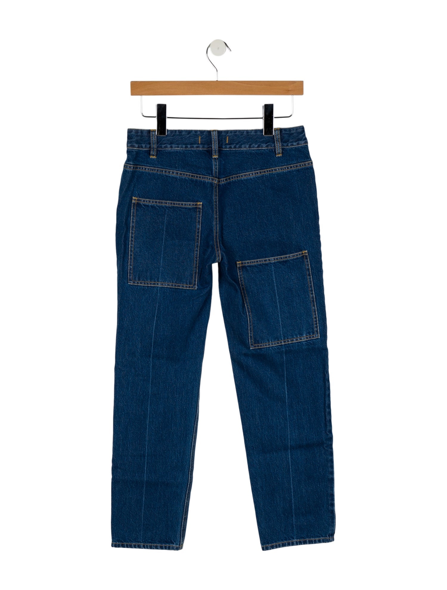 Tibi Mid-Rise Straight Leg Jeans