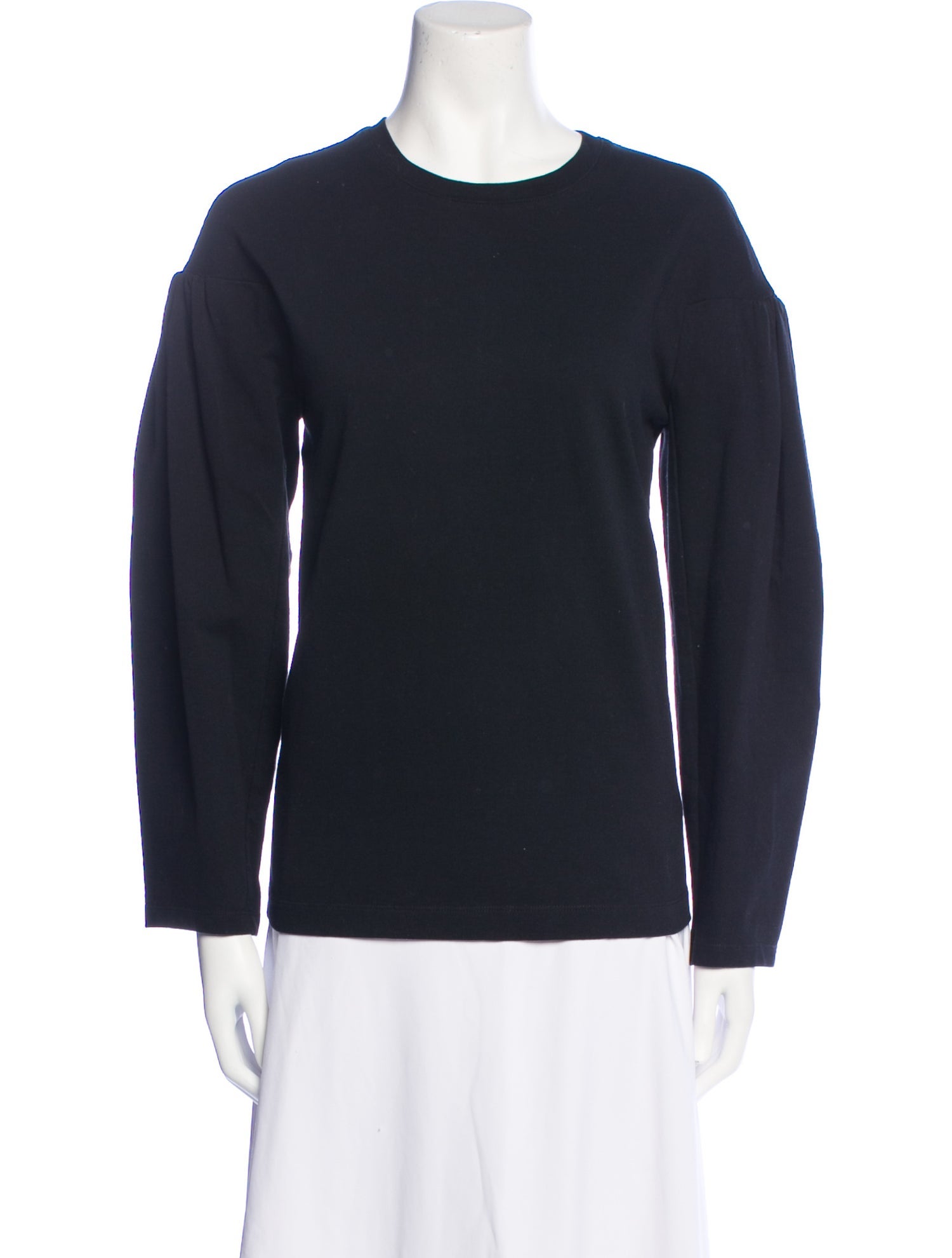 Tibi Crew Neck Long Sleeve Sweatshirt