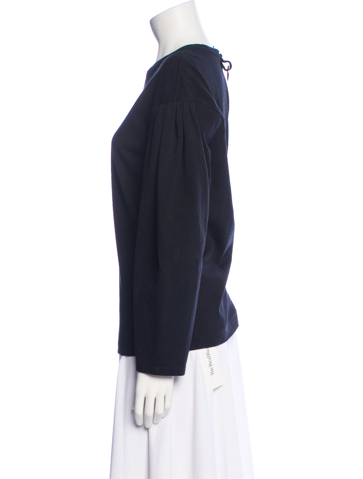 Tibi Crew Neck Long Sleeve Sweatshirt