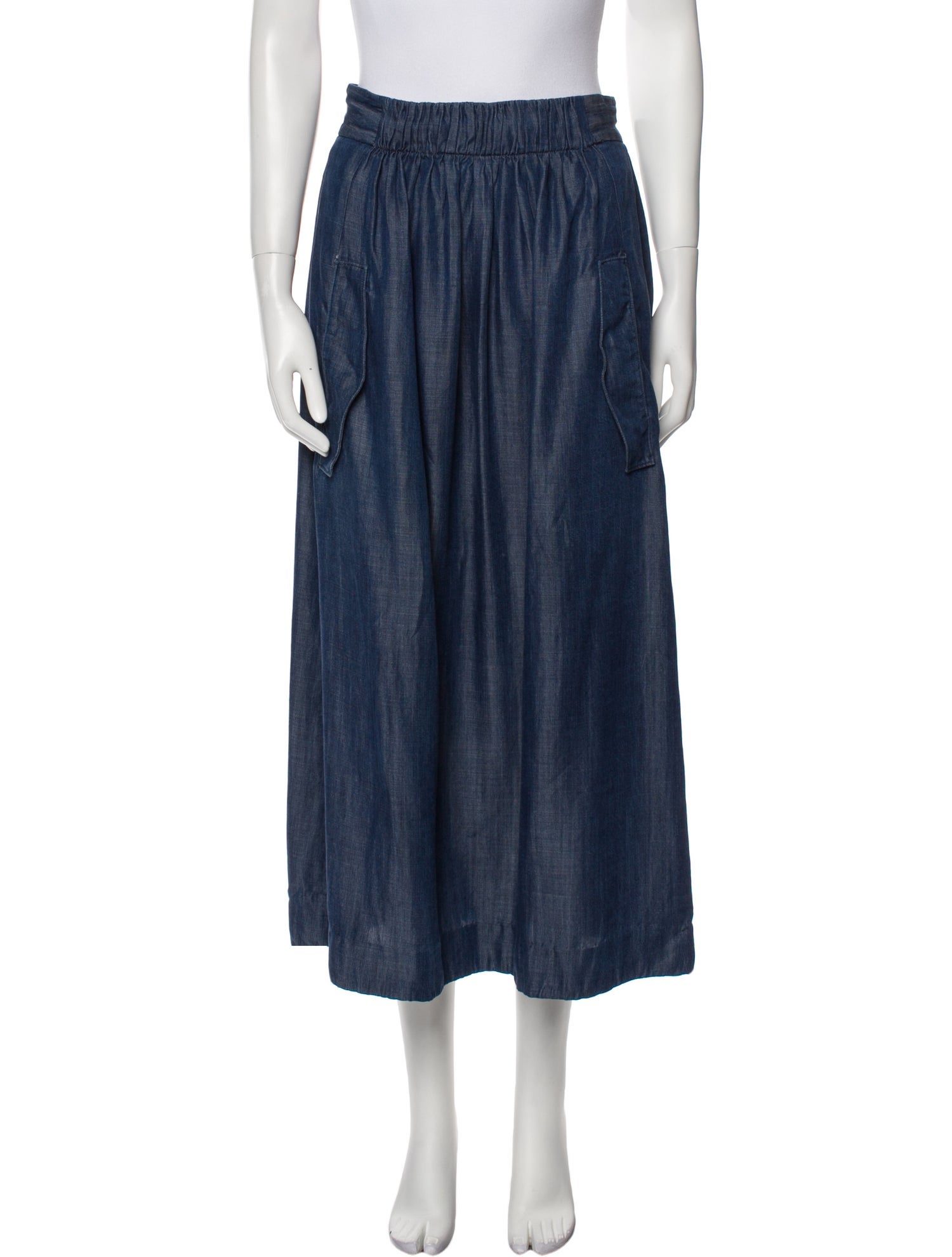 Tibi Ruffle Embellishment Midi Length Skirt