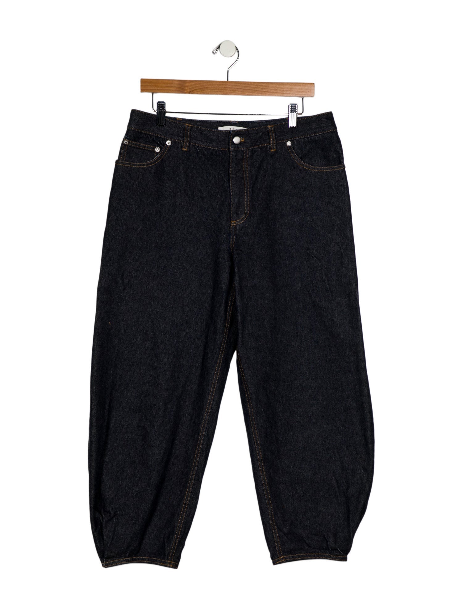 Tibi Mid-Rise Straight Leg Jeans