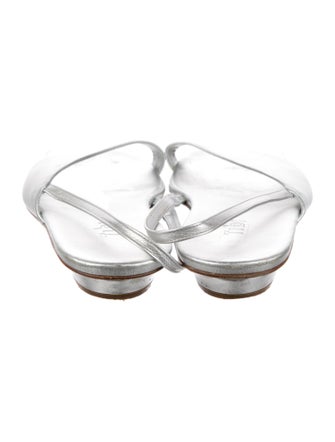 Tibi Leather Slingback Sandals