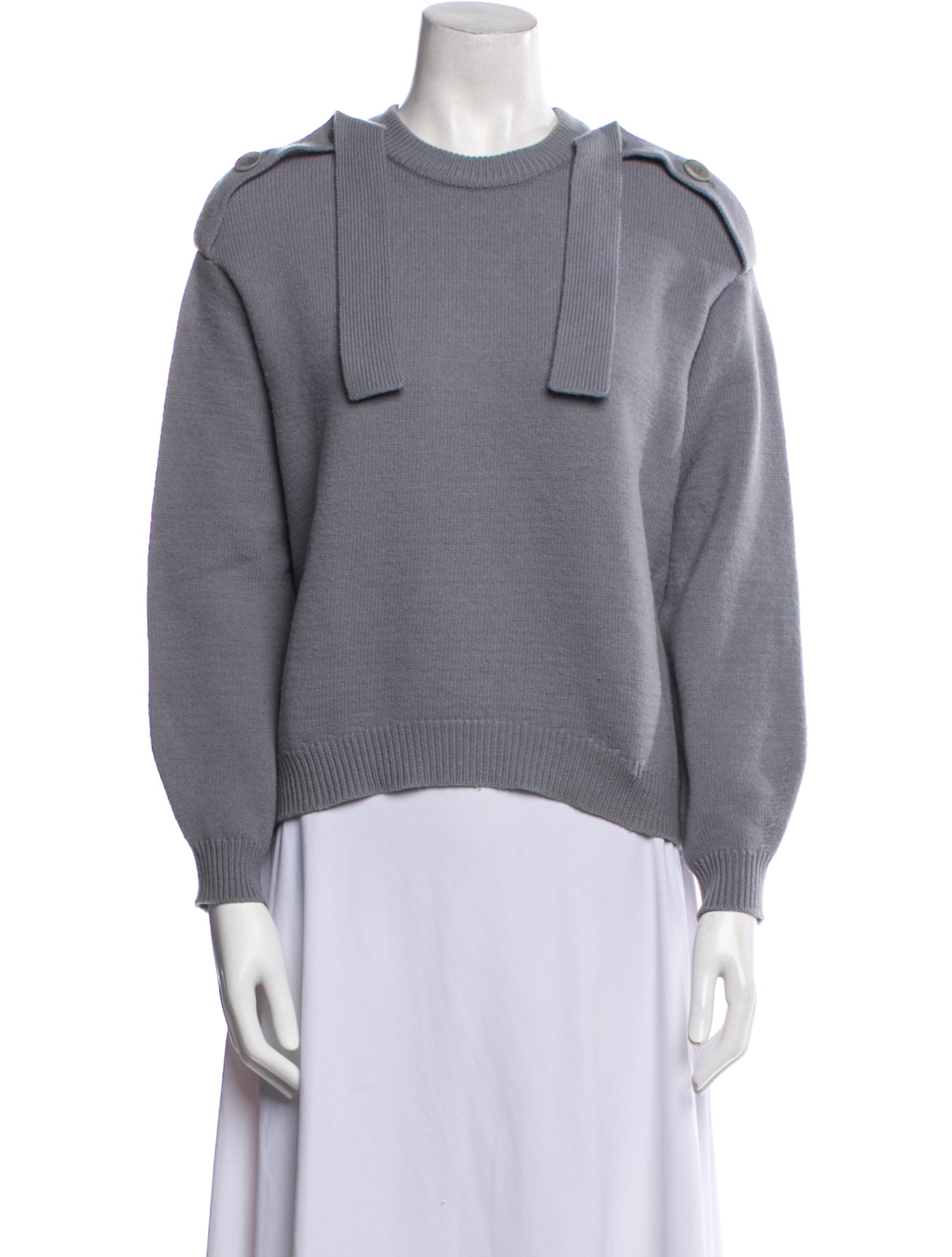 Tibi Wool Crew Neck Sweater