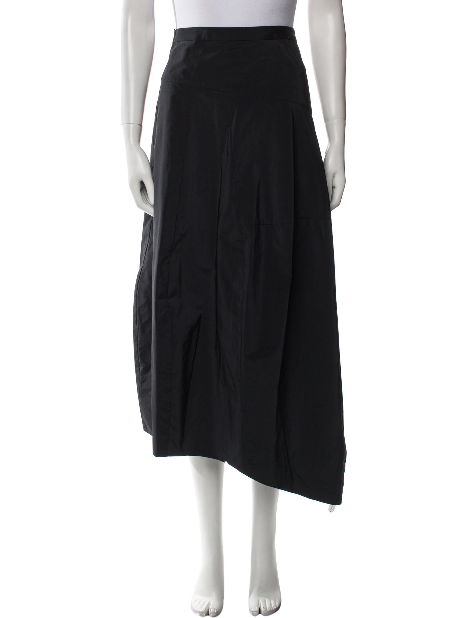 Tibi Pleated Accents Midi Length Skirt