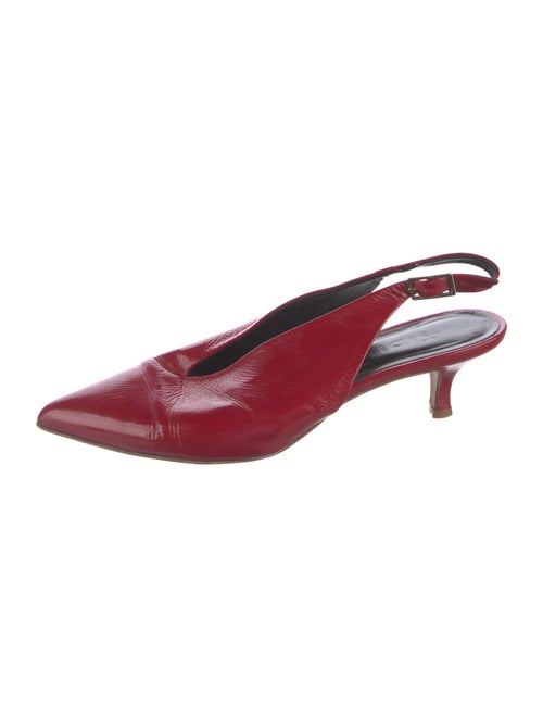 Tibi Patent Leather Slingback Pumps