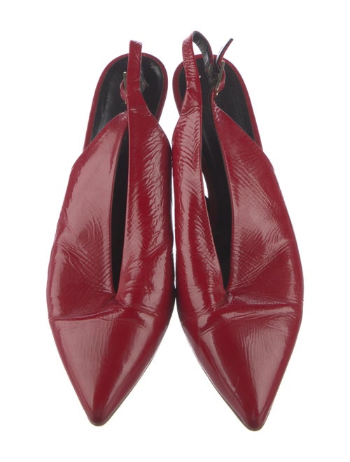 Tibi Patent Leather Slingback Pumps