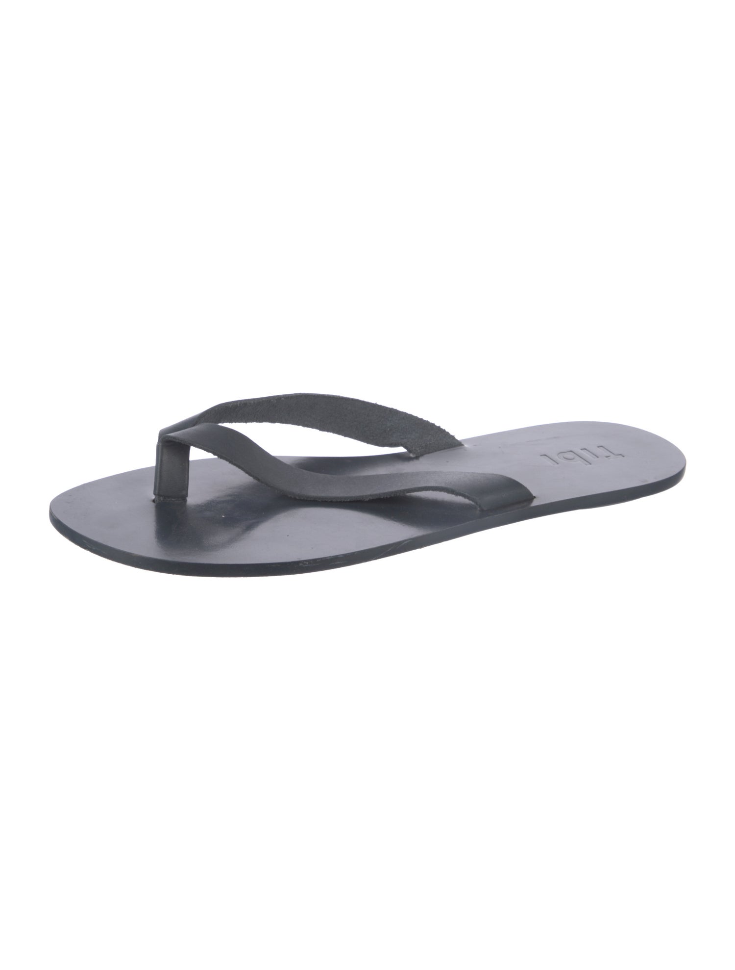 Tibi Leather Slides