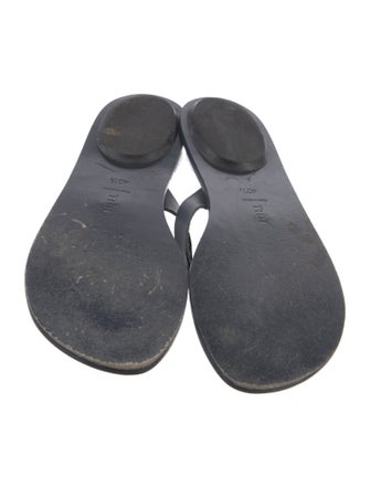 Tibi Leather Slides