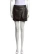 Tibi Leather Mini Shorts