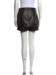 Tibi Leather Mini Shorts