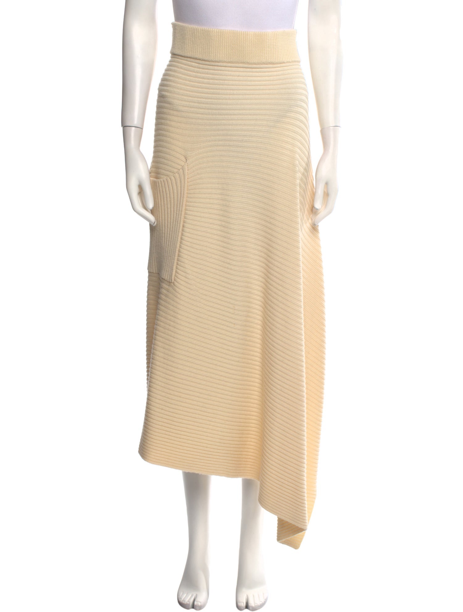 Tibi Merino Wool Midi Length Skirt