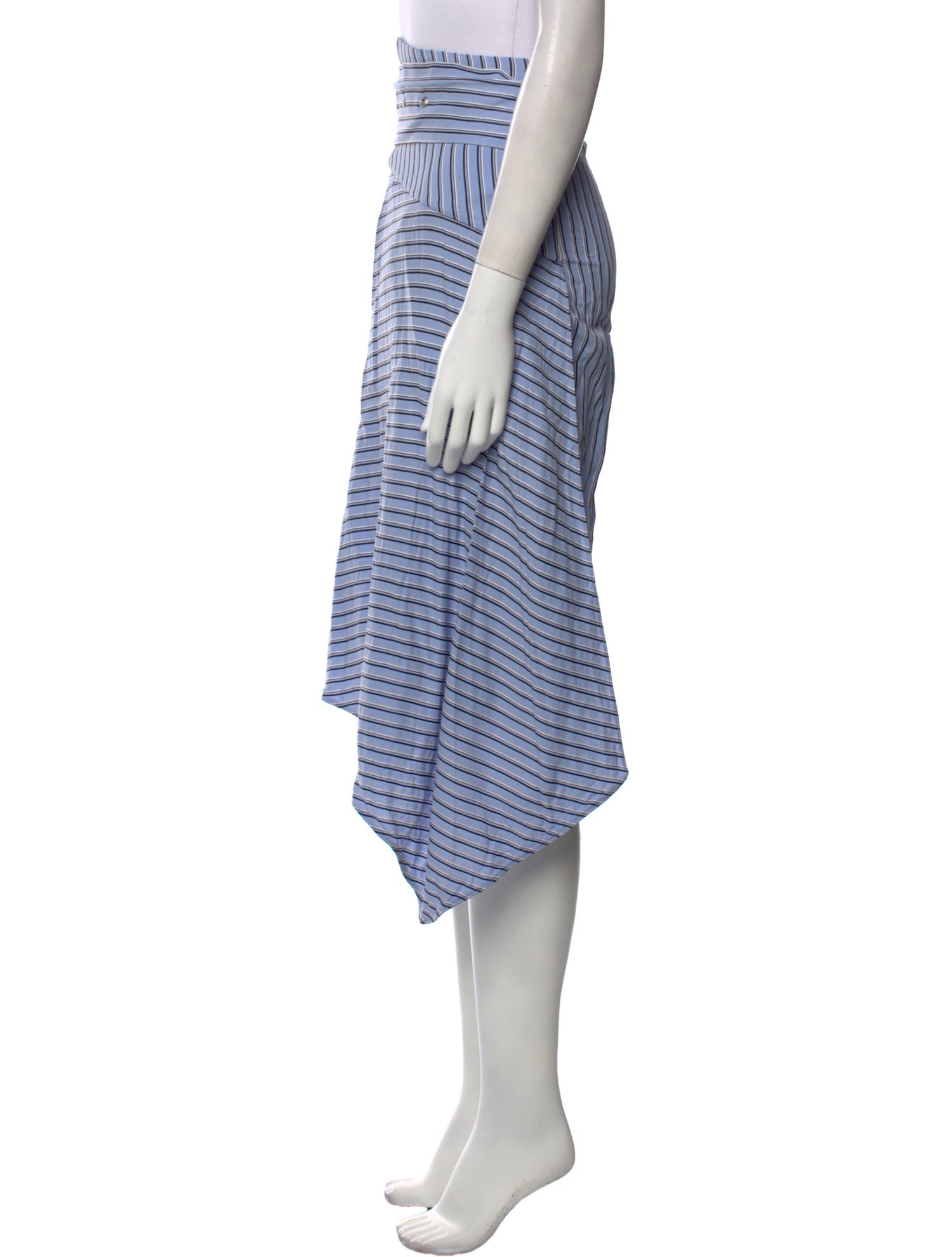 Tibi Striped Midi Length Skirt