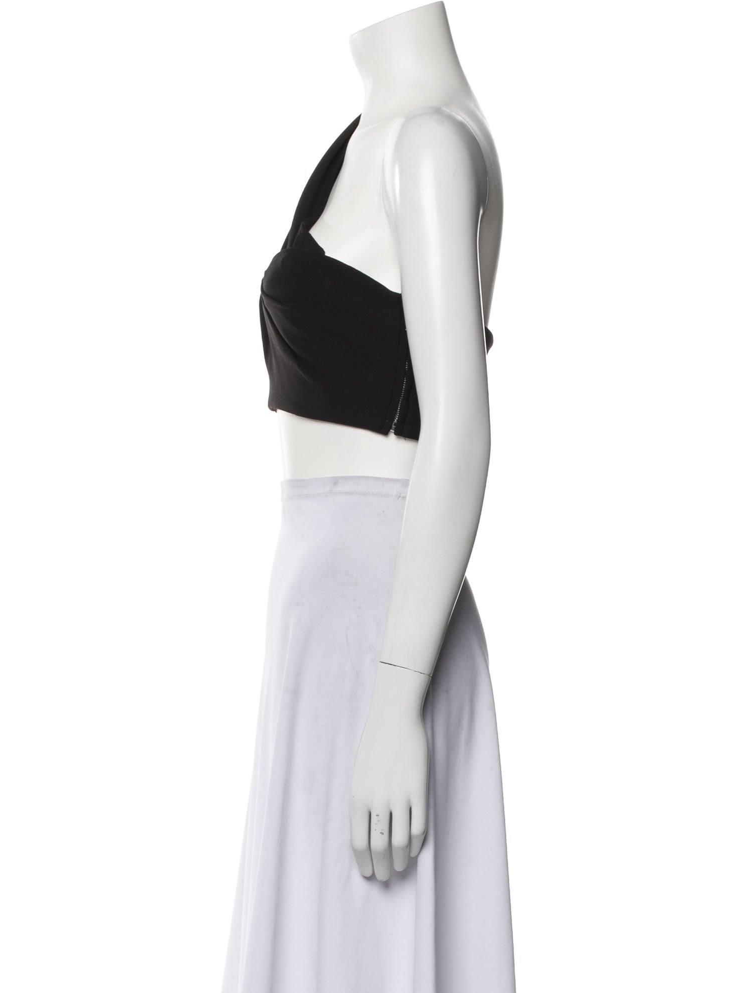 Tibi One-Shoulder Sleeveless Crop Top w/ Tags
