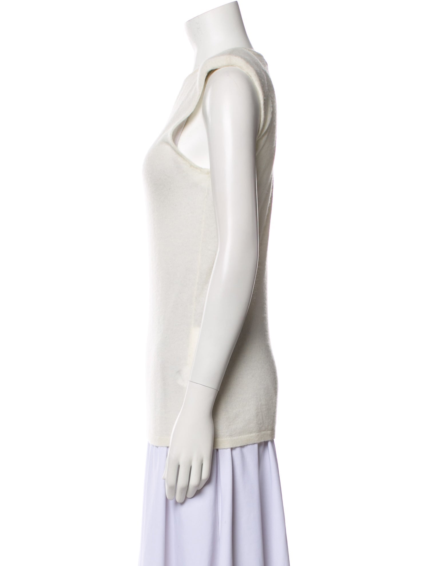 Tibi Wool Scoop Neck Top