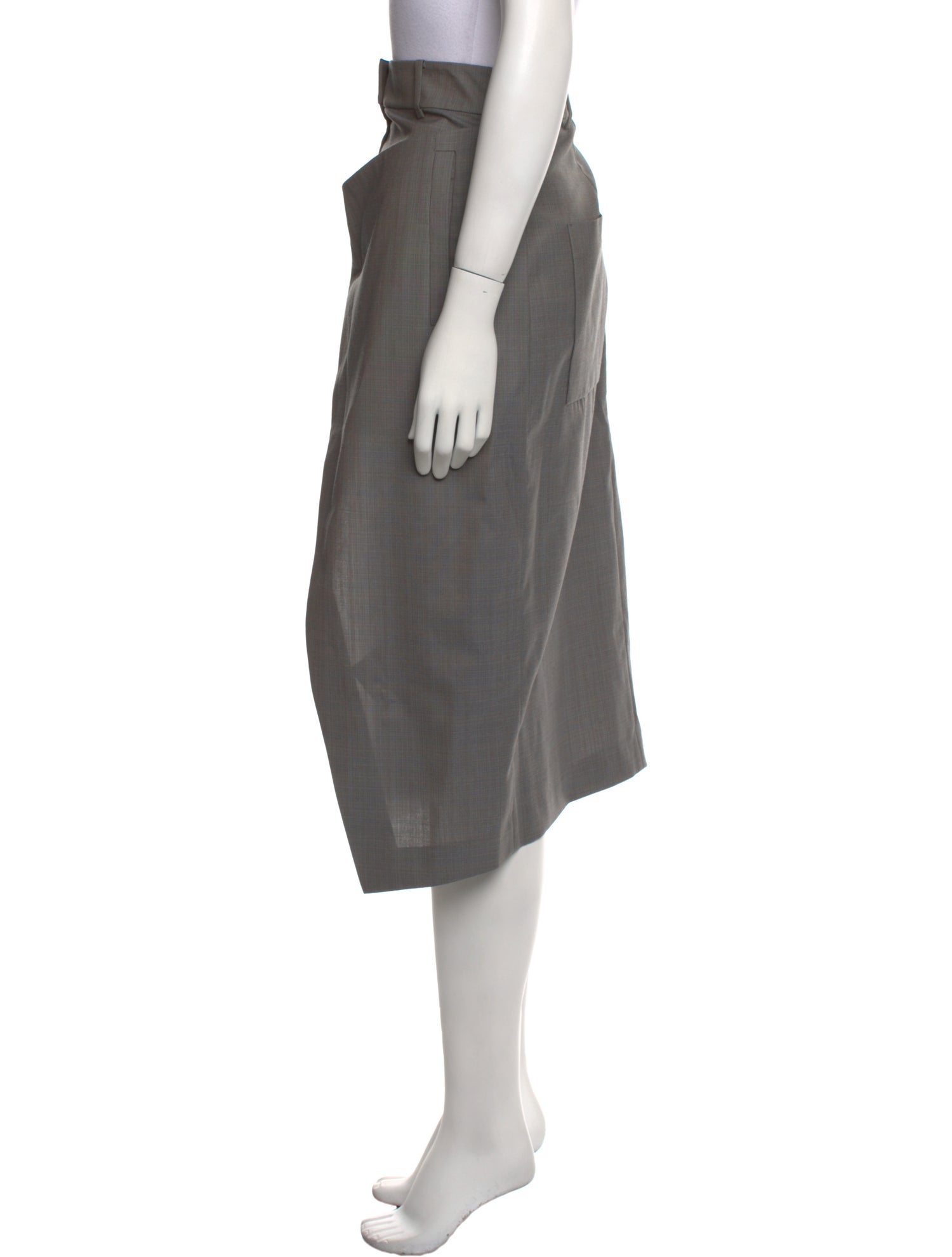 Tibi Wool Knee-Length Skirt