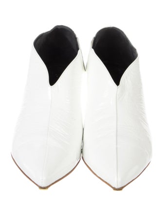 Tibi Patent Leather Lace-Up Boots