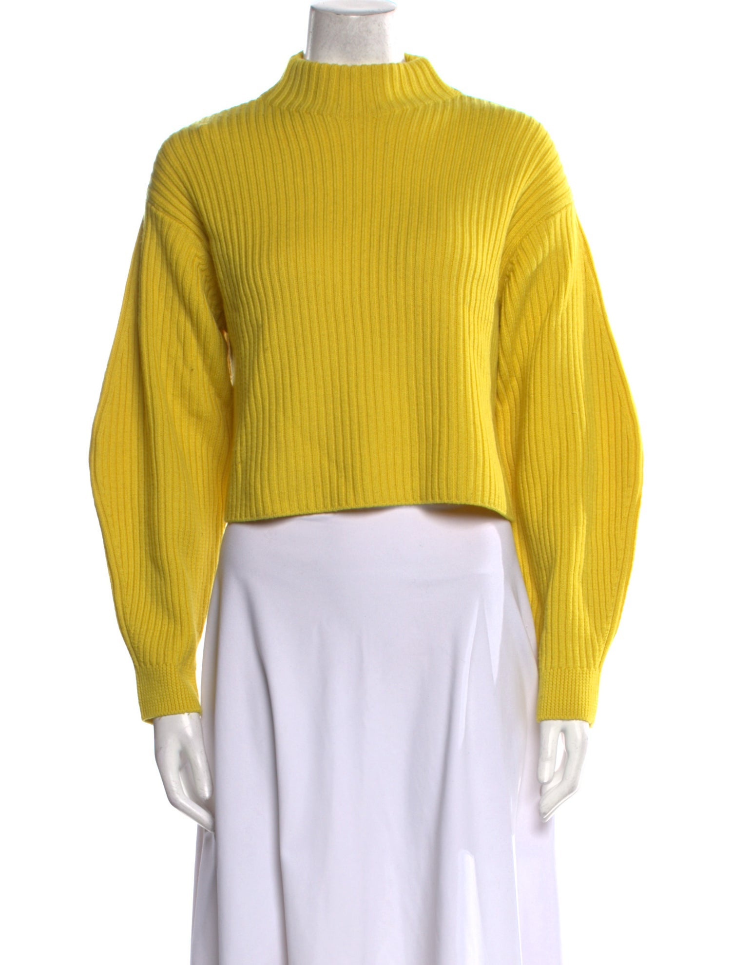 Tibi Merino Wool Mock Neck Sweater