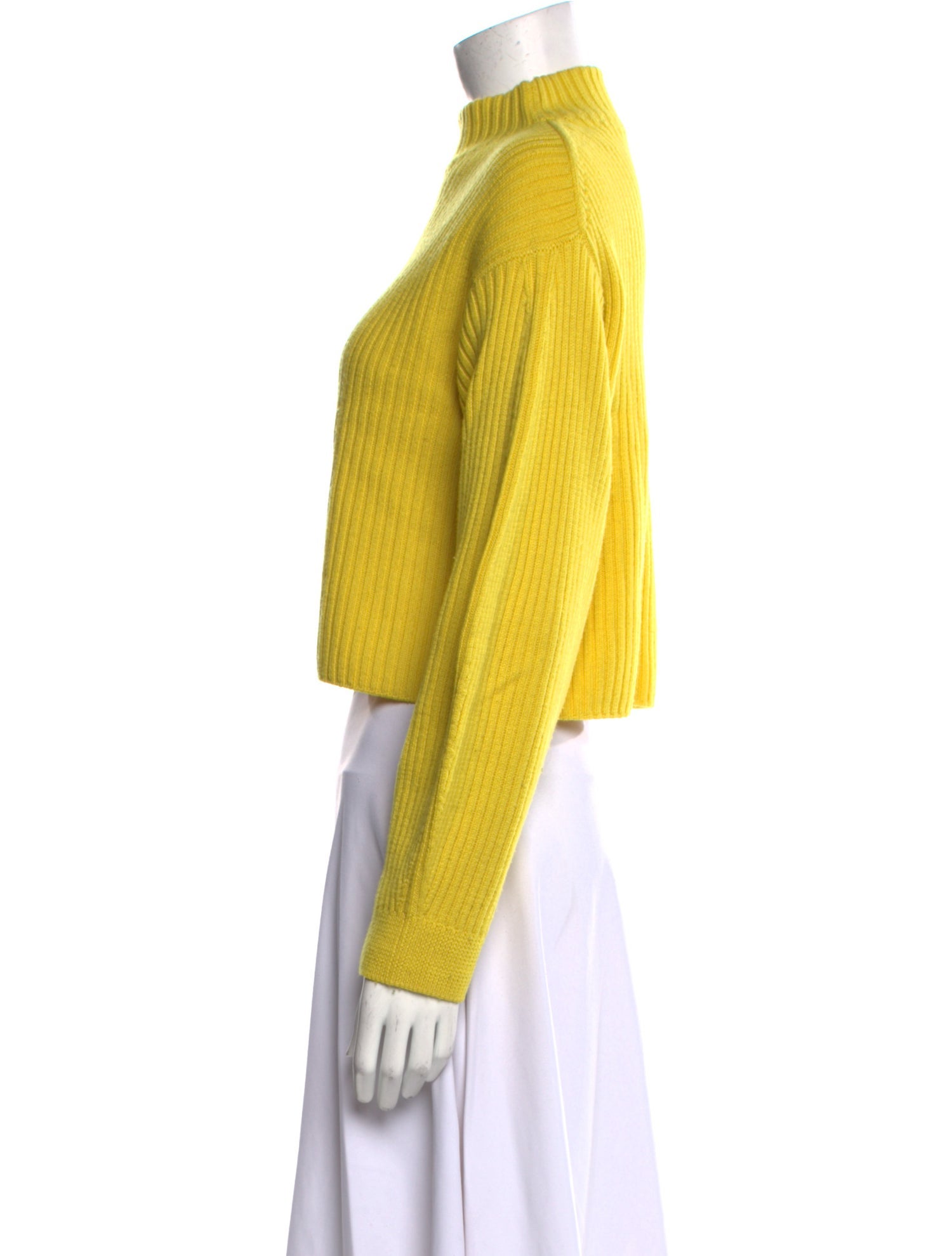 Tibi Merino Wool Mock Neck Sweater