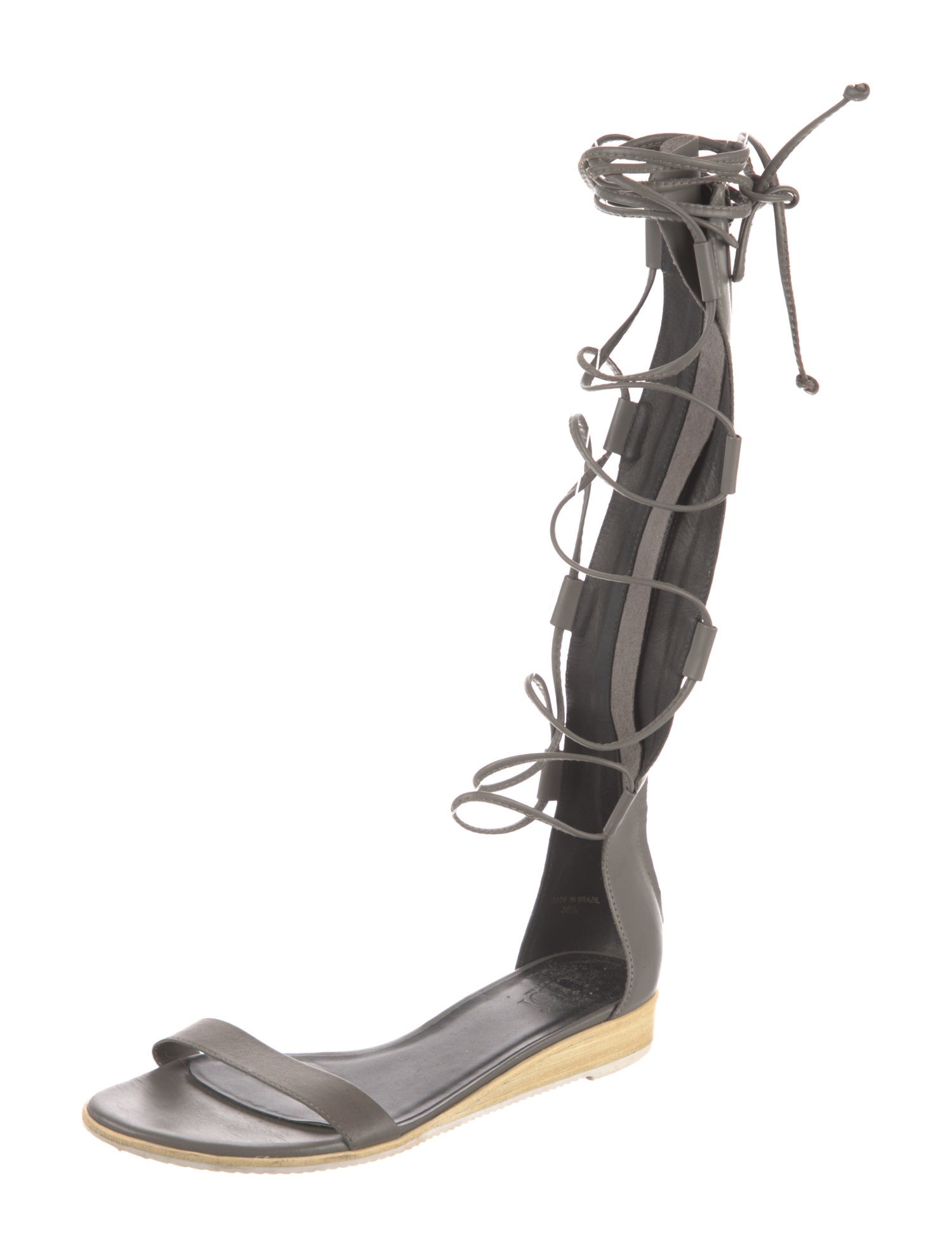 Tibi Leather Gladiator Sandals