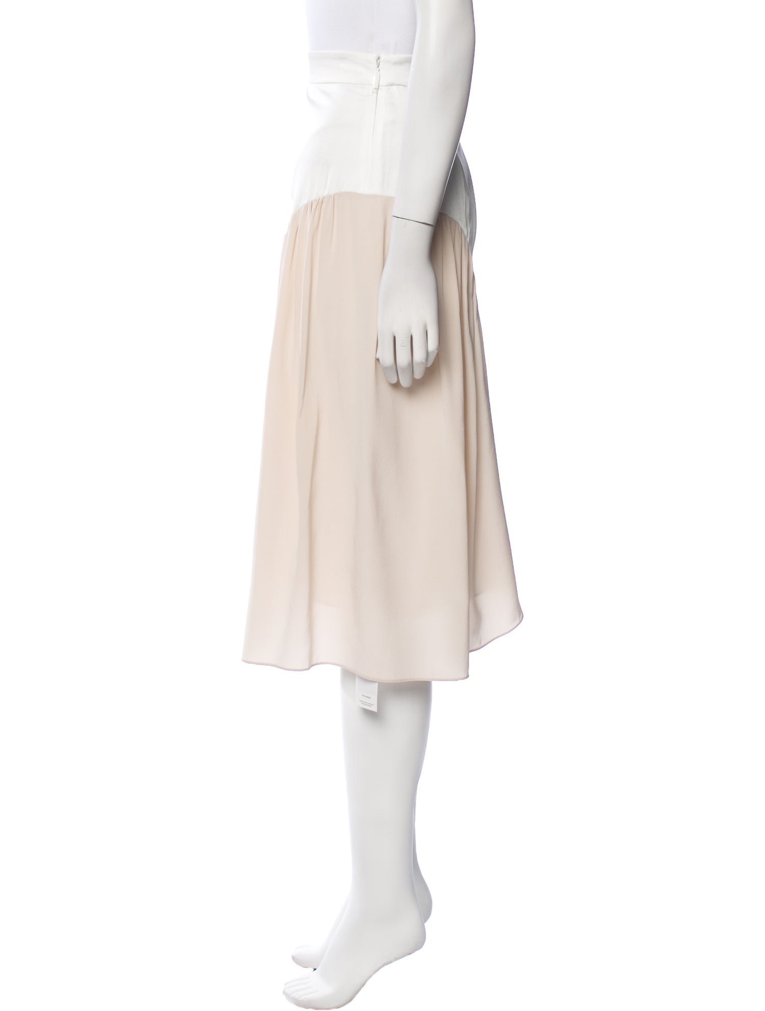 Tibi Colorblock Pattern Knee-Length Skirt