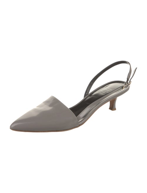 Tibi Patent Leather Slingback Pumps