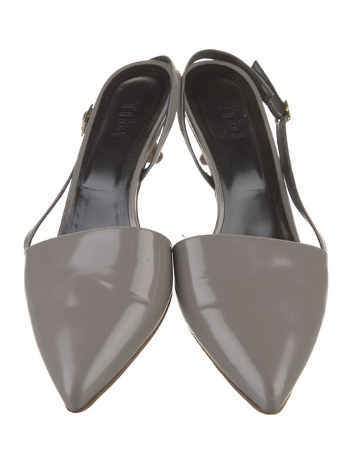 Tibi Patent Leather Slingback Pumps