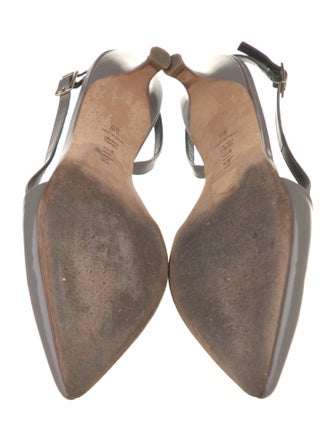 Tibi Patent Leather Slingback Pumps