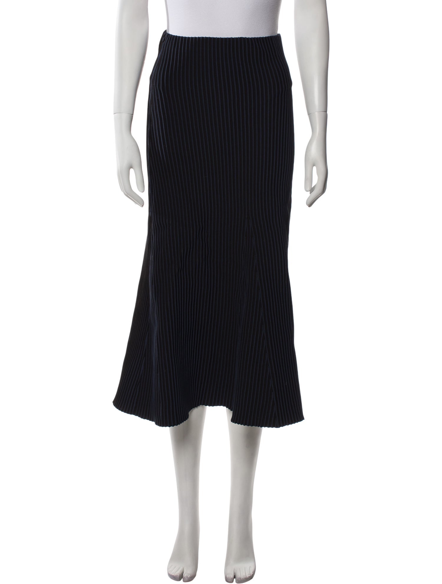 Tibi Striped Midi Length Skirt
